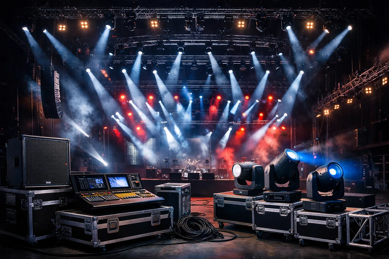 Stage equipment setup